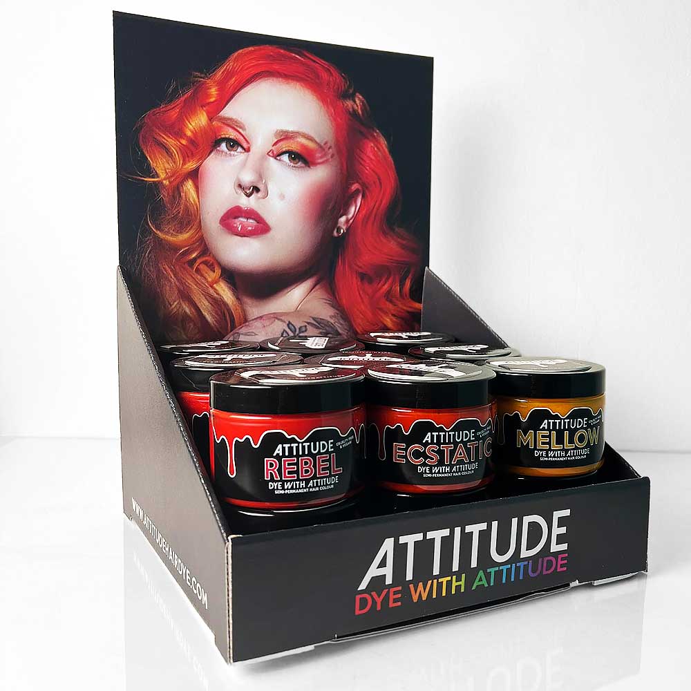 Attitude Hair Dye - A4 Fire Fire Affichage du produit - Noir